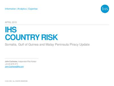 Information | Analytics | Expertise  APRIL 2015 IHS COUNTRY RISK