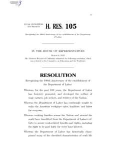IV  113TH CONGRESS 1ST SESSION  H. RES. 105
