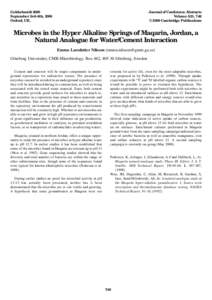 Goldschmidt 2000 September 3rd–8th, 2000 Oxford, UK. Journal of Conference Abstracts Volume 5(2), 746