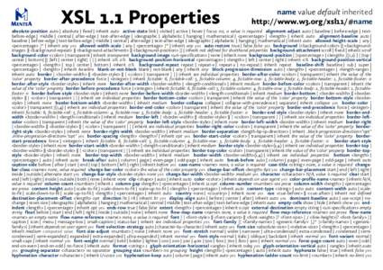 XSL 1.1 Properties - Mentea