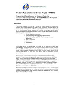 Western Australia Route Review Project (WARRP) - July 2008