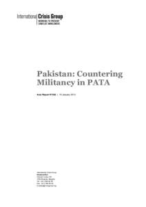 Microsoft Word[removed]Pakistan - Countering Militancy in PATA.docx