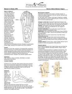 Mukesh D. Bhakta, DPM What is a Bunion? A bunion (also referred to as hallux valgus or hallux abducto valgus) is often described as a