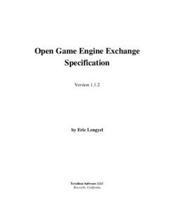 Open Game Engine Exchange Specification, Version 1.1.2