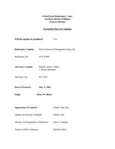 PDF File In Re: First Commercial Management Group, Inc.v. Walter Reinhardt, May 9, 2002