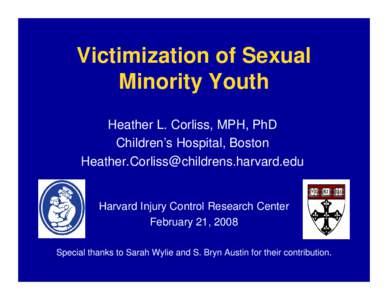 The Influence of Minority Sexual Orientation on Health Outcomes
