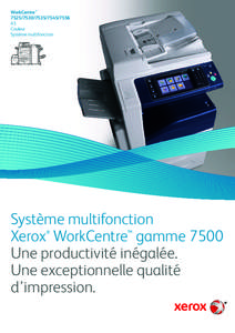 Imprimante Multifonction - Création de Brochures de Qualité | Xerox