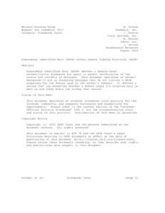 Network Working Group Request for Comments: 5617 Category: Standards Track E. Allman Sendmail, Inc.