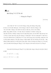 Tâiôanj„ Të 14 kî  Page 1 of 5 Math Beh Kóng 5-4-3 Ê Täi-chì