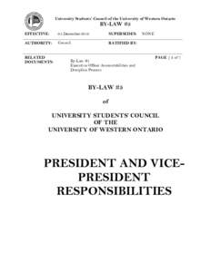Microsoft Word - By-Law #5 - President and Vice-President Responsibilities _2_.docx