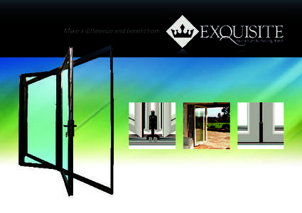 Make a difference and benefit from  Innovative System The Exquisite Aluminium Bi-Folding Door is made from lightweight aluminium, opens effortlessly, gliding on specially