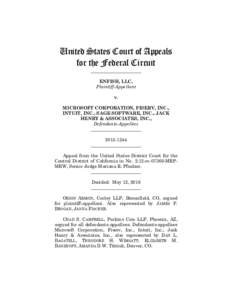 United States Court of Appeals for the Federal Circuit ______________________ ENFISH, LLC, Plaintiff-Appellant v.