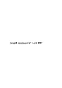 Seventh meeting[removed]April 1987  Distribution : limited 10C-IHO/GEBCO SCGN-VII/3 -
