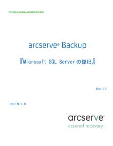 『Microsoft  年 1月 SQL Server の復旧』