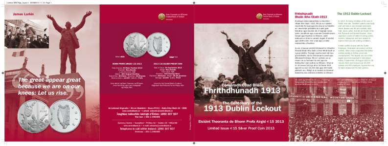 Lockout BRO 8pp_Layout[removed]:13 Page 1  Frithdhúnadh Bhaile Átha Cliath[removed]James Larkin