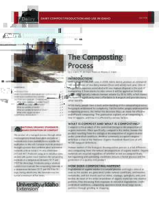 Dairy  DAIRY COMPOST PRODUCTION AND USE IN IDAHO CIS 1179