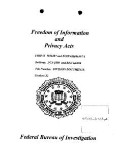 •  Freedom of Information and Privacy Acts FOIPAttand FOIPAM056307-1