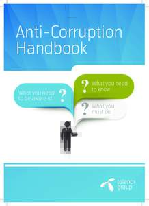 Anti-Corruption Handbook What you need to be aware of  What you need