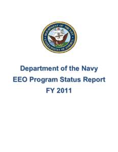 Department of the Navy EEO Program Status Report FY 2011 EEOC FORM