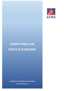 Competition Law POLICY & Guidelines