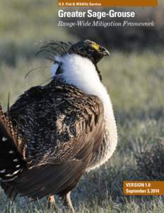 U.S. Fish & Wildlife Service  Greater Sage-Grouse Range-Wide Mitigation Framework  VERSION 1.0