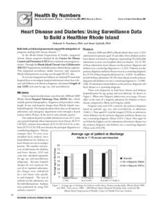 RHODE ISLAND DEPARTMENT OF HEALTH • DAVID GIFFORD, MD, MPH, DIRECTOR OF HEALTH  EDITED BY SAMARA VINER-BROWN, MS Heart Disease and Diabetes: Using Surveillance Data to Build a Healthier Rhode Island