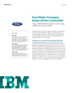 IBM Software  Case Study Ford Motor Company keeps drivers connected