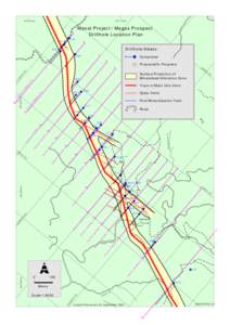 837,200mE  837,700mE Manat Project / Magas Prospect Drillhole Location Plan