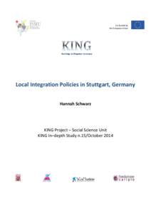 Co-funded by the European Union Local Integration Policies in Stuttgart, Germany Hannah Schwarz