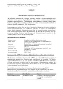 secobarbital sodium gazette notice