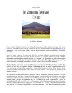 return to updates  The Schiehallion Experiment Exploded  by Miles Mathis
