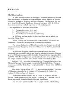 Microsoft Word - Early History of the Milton-Freewater edited