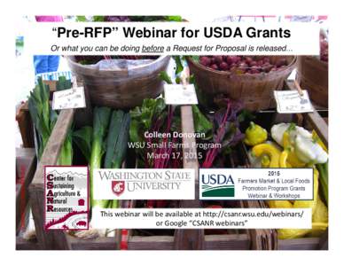 Microsoft PowerPoint - Pre-RFP Tips for USDA Grantspptx