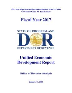 Unified Economic Development Budget Report