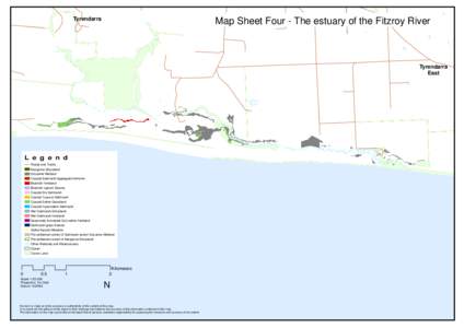 Tyrendarra  Map Sheet Four - The estuary of the Fitzroy River Tyrendarra East