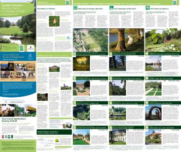 OVER ALL PL AN  Garden Dreams – Historic Parks in Saxony-Anhalt www.sachsen-anhalt-tourismus.de