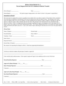 4.2013Official K-12 In-District Transfer form