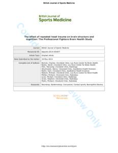 British Journal of Sports Medicine  t en id nf