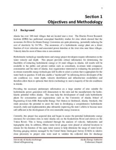 1  Section 1 Objectives and Methodology 1.1