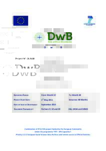 Project N°: Acronym: Data without Boundaries DELIVERABLE D4.4 System for Accessing Transnational Microdata and Description of