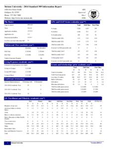 Stetson UniversityStandard 509 Information Report