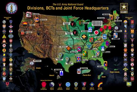 The U.S. Army National Guard  Divisions, BCTs and Joint Force Headquarters 81st Armored National Guard JFHQs