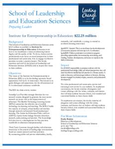 Microsoft Word - SOLES - White PaperInstitute for Entrepreneurship in Education.docx