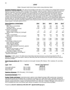 Mineral Commodity Summaries 2015