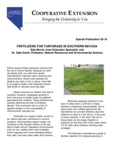 Fertilizers for Turfgrass in Southern Nevada
