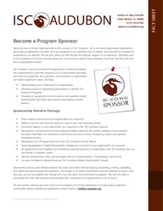 Microsoft Word - ISC-Audubon Sponsorship Opportunities.docx