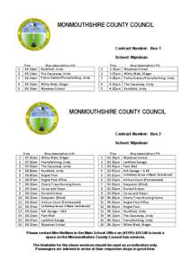 Microsoft Word - BUS TIMETABLE MONMOUTHSHIRE SEPT 2013.docx