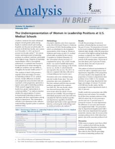 Analysis  IN BRIEF Volume 15, Number 2 February 2015