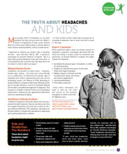 condition spotlight The Truth About Headaches  M