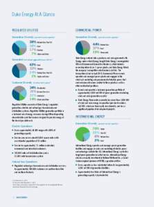 Duke Energy At A Glance REGULATED UTILITIES COMMERCIAL POWER  Generation Diversity